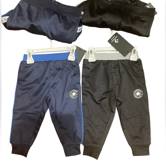 2 Converse baby’s 2 piece track set/12 months 1 black/1 blue retail $44 each - Picture 12 of 15